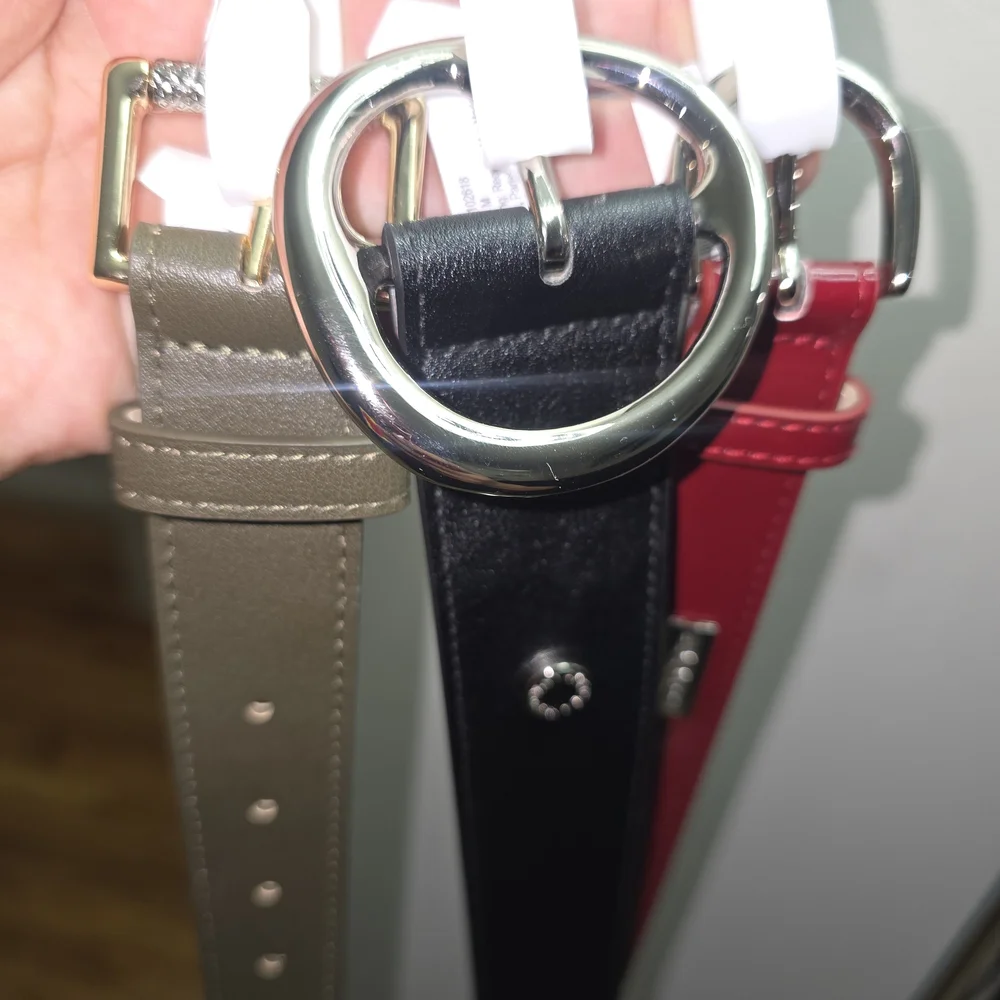 Steve Madden Trio Belt Set in Black, Brown, and Red - Picture 3 of 10